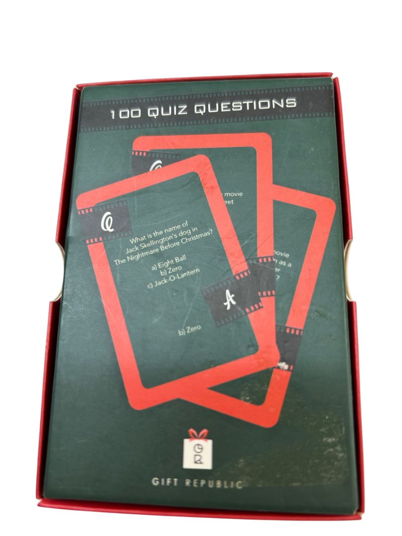 Christmas Trivia Movie TV Card Game 100 Quiz Questions Holiday Party