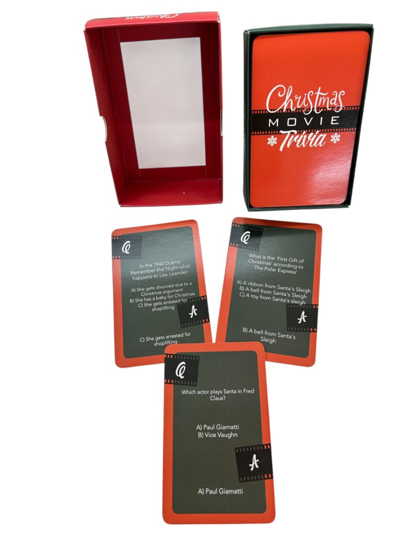 Christmas Trivia Movie TV Card Game 100 Quiz Questions Holiday Party