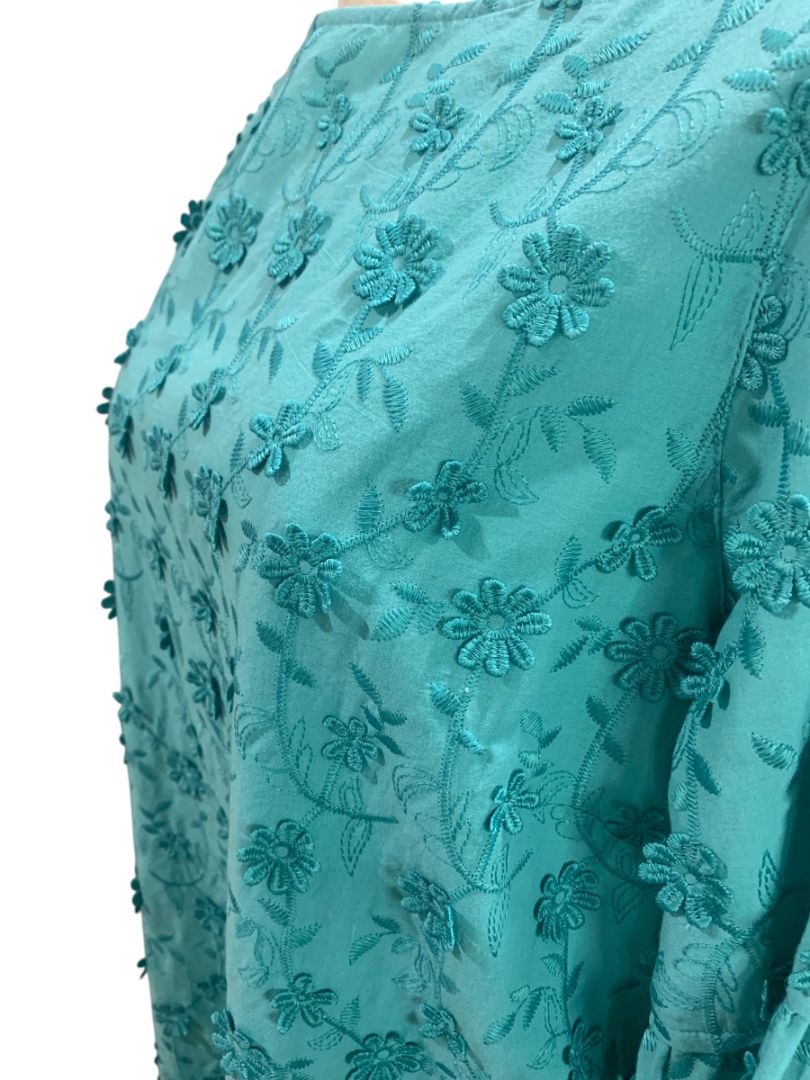 Medium Soft Surrounding Womens Rosalie Daisy Tunic Shirt Blouse Bell Sleeve