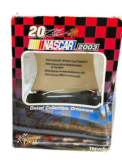 2003 Nascar Dated Collectible Ornament "20" Tony Stewart Home Depot