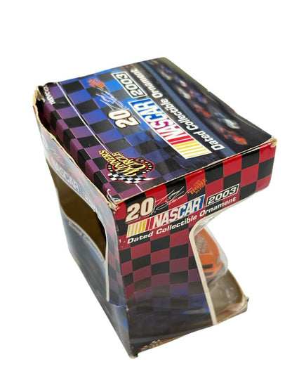 2003 Nascar Dated Collectible Ornament "20" Tony Stewart Home Depot