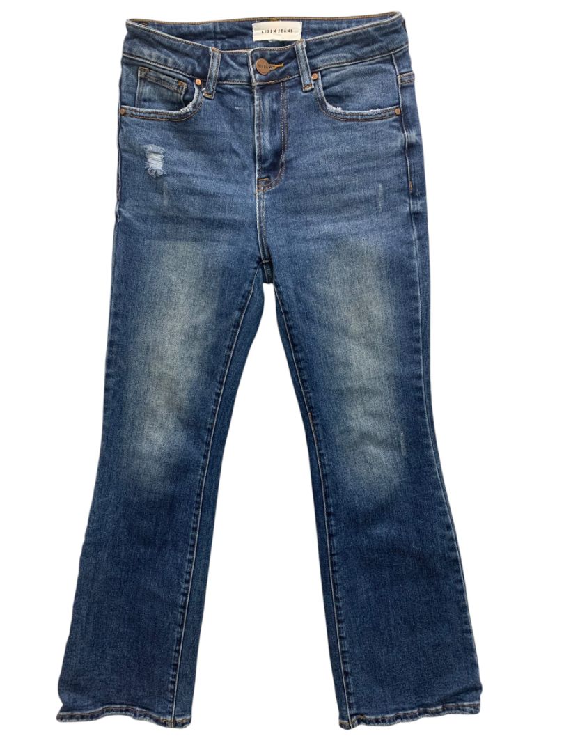 Size 1 (25) Risen Jeans Womens Denim High Rise Ankle Flare RDP5601