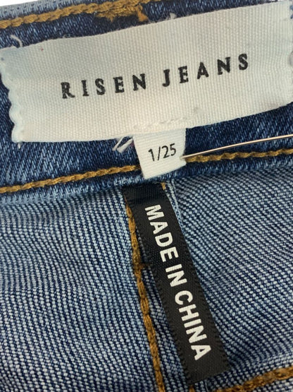 Size 1 (25) Risen Jeans Womens Denim High Rise Ankle Flare RDP5601