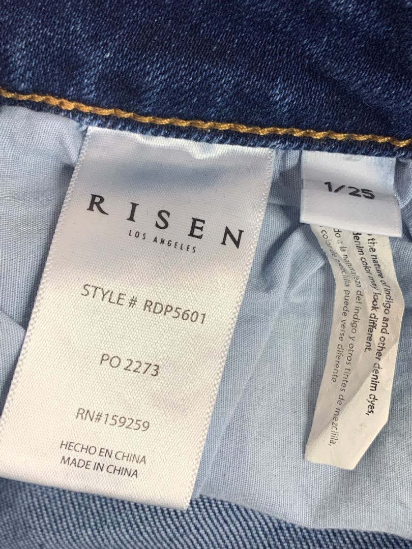 Size 1 (25) Risen Jeans Womens Denim High Rise Ankle Flare RDP5601