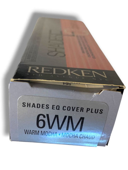 Redken New Shades EQ Cover  Plus 2.1 oz 6WM Warm Mocha Color Cream Brightening Conditioning