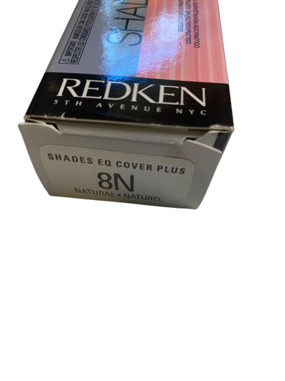 Redken New Shades EQ Cover  Plus 2.1 oz 8N Natural Color Cream Brightening Conditioning