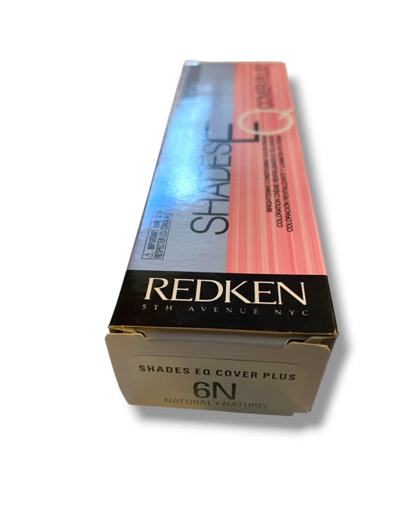 Redken New Shades EQ Cover  Plus 2.1 oz 6N Natural Color Cream Brightening Conditioning