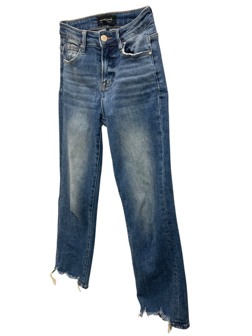 Size 0 (24) Social Threads x Risen Jeans Womens Denim Distressed Hem