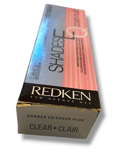 Redken New Shades EQ Cover  Plus 2.1 oz Clear Color Cream Brightening Conditioning
