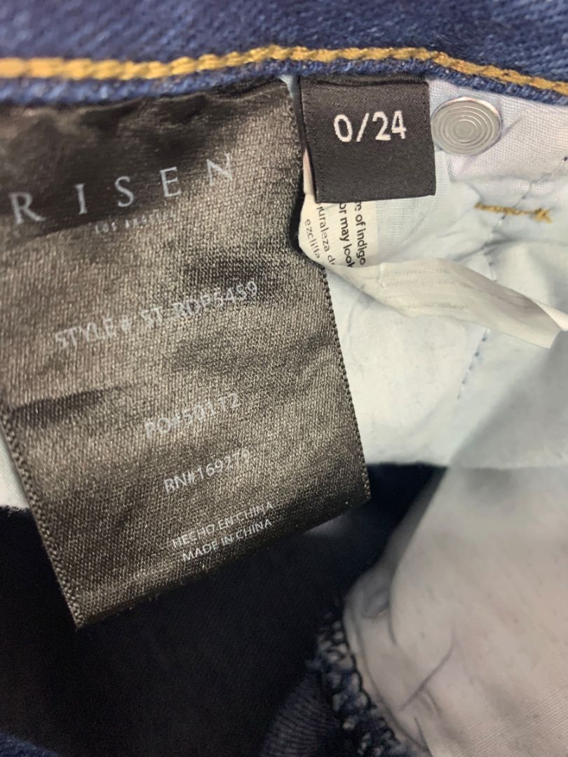 Size 0 (24) Social Threads x Risen Jeans Womens Denim Distressed Hem