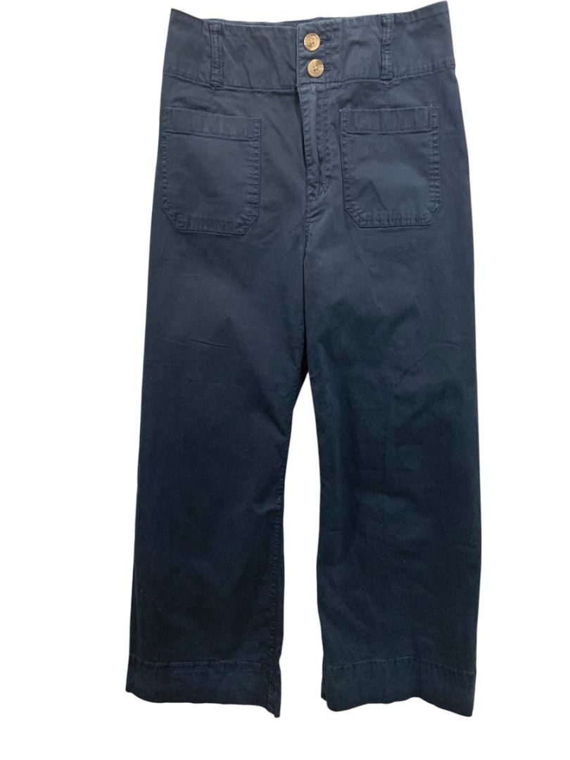 Size 0 Lauren Conrad Womens Navy Blue Retro Style Crop Pants