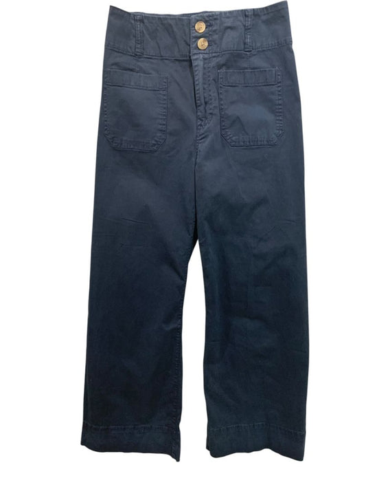 Size 0 Lauren Conrad Womens Navy Blue Retro Style Crop Pants