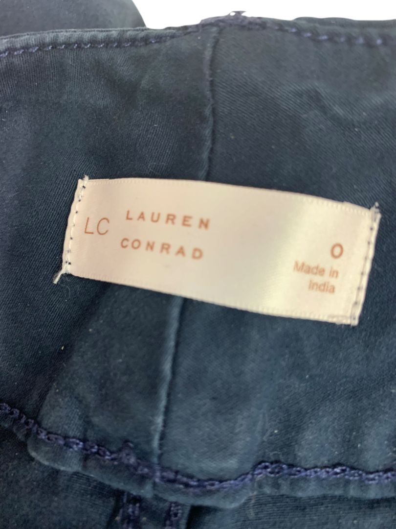Size 0 Lauren Conrad Womens Navy Blue Retro Style Crop Pants