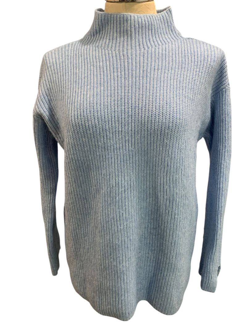 Size XS Loft Womens Light Blue Mockneck Sweater