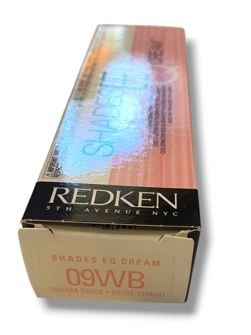 Redken New Shades EQ Cream 09WB Warm Beige 2.1 oz Color Equalizing Conditioner Color
