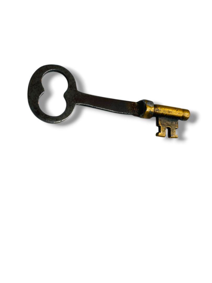 Antique Skeleton Door Key Metal 2.5"