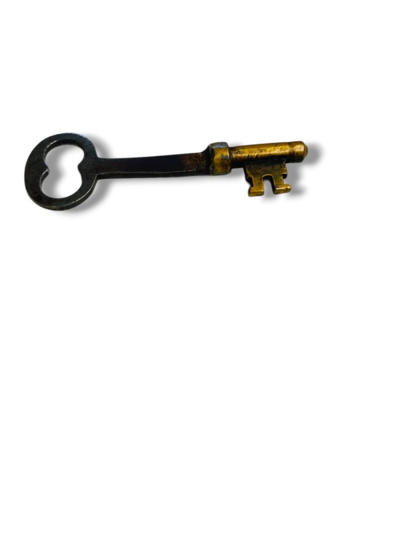 Antique Skeleton Door Key Metal 2.5"
