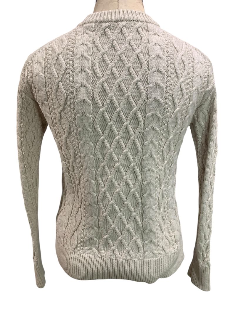Size XS J.Crew Womens Cable Crewneck Knit Pullover Sweater Cotton BT229