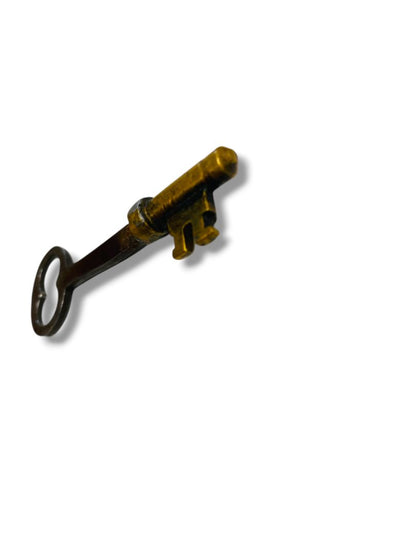 Antique Skeleton Door Key Metal 2.5"