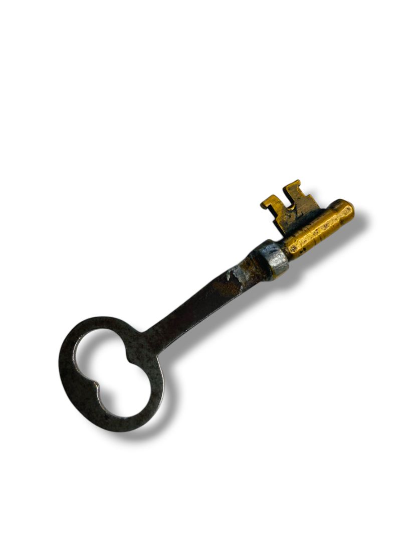 Antique Skeleton Door Key Metal 2.5"