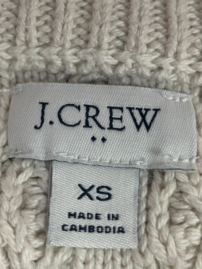 Size XS J.Crew Womens Cable Crewneck Knit Pullover Sweater Cotton BT229
