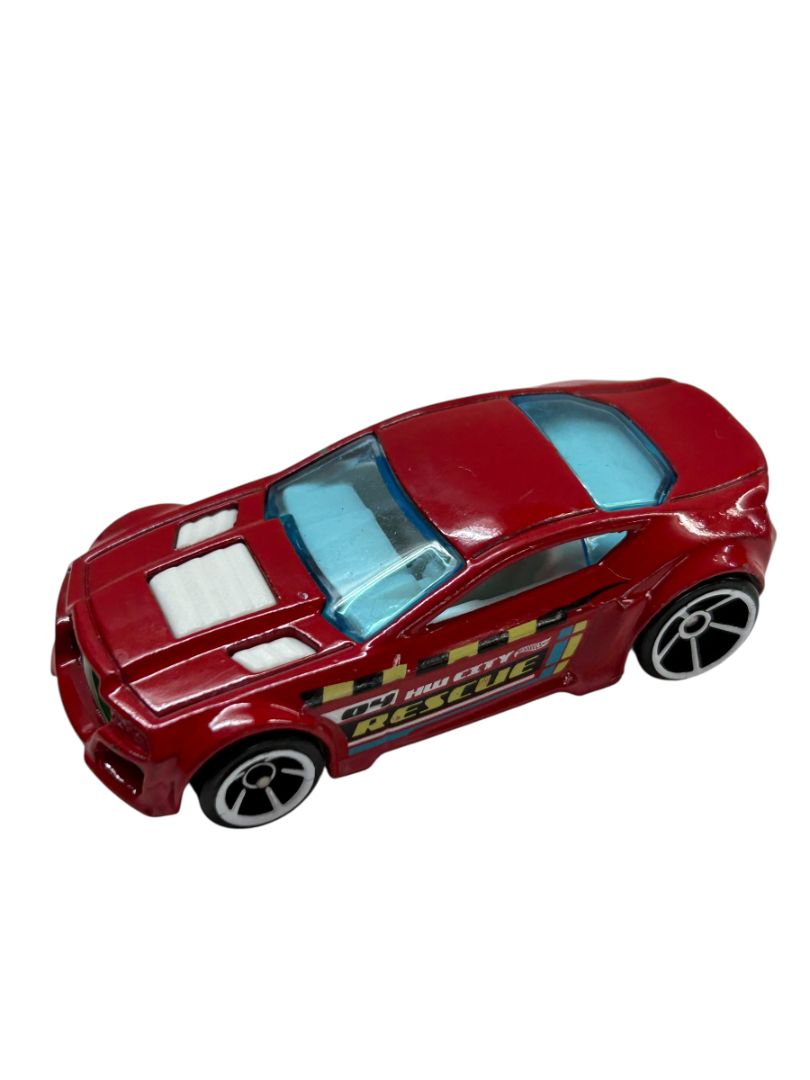 2 Hot Wheels Diecast Cars Rescue 67 Pontiac GTO Purple