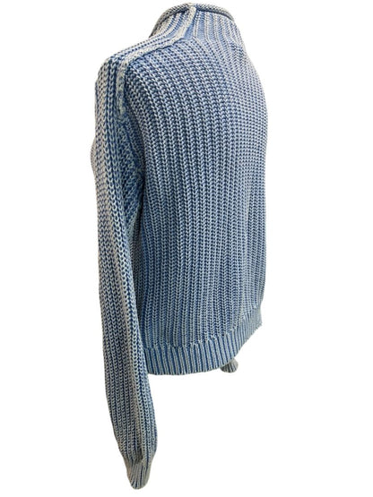 Size XS Z Supply Womens Rollneck Style Blue Fade Look