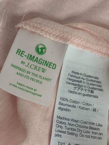 Size XS J.Crew Womens Collector Tee Light Pink Crab Graphic