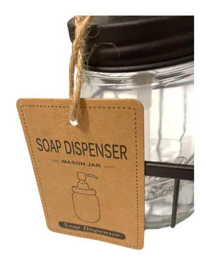 Mason Jar Bathroom Accessories Set Rustic Bathroom Set Black New