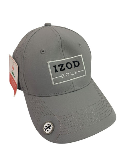 Izod Golf Prototype Cap Hat Adjustable Silver Nickel New One Size Adult