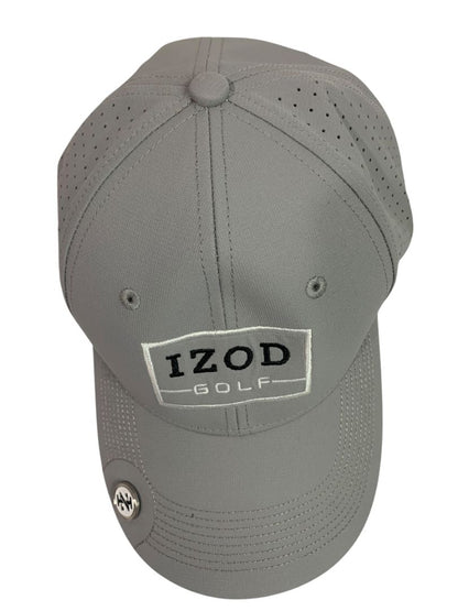 Izod Golf Prototype Cap Hat Adjustable Silver Nickel New One Size Adult