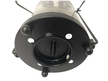 Yankee Candle Black Metal and Glass Votive Tea Light Lantern 10" Tabletop or Hanging