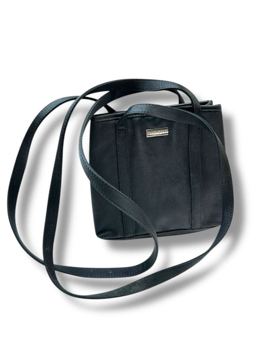 Nine West Satin Black Tote Style Shoulderbag 7"h x 7"L