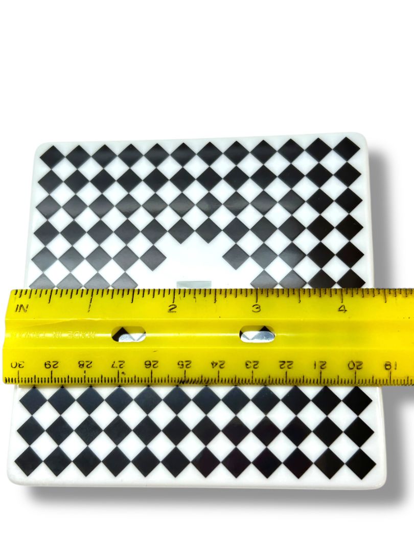 New Porcelain Coaster Paris Style Made in Portugal Black White