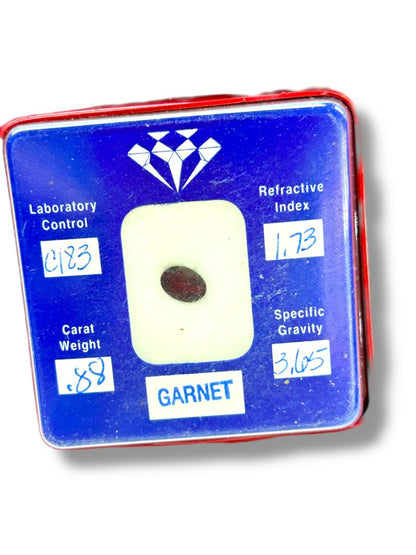 Amethyst 1.11 Carat Weight with Gem Data Certificate Folder
