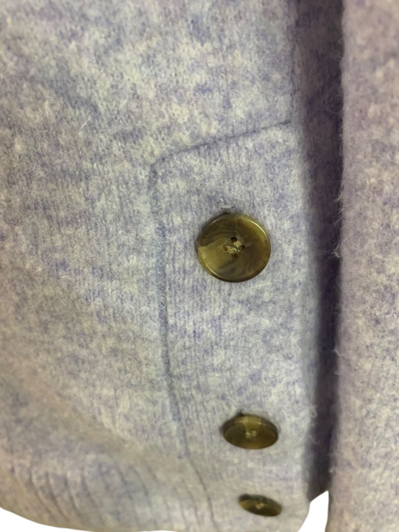 Size XS J.Crew Button Turtleneck Womens Extra Soft Yarn Lilac BC907