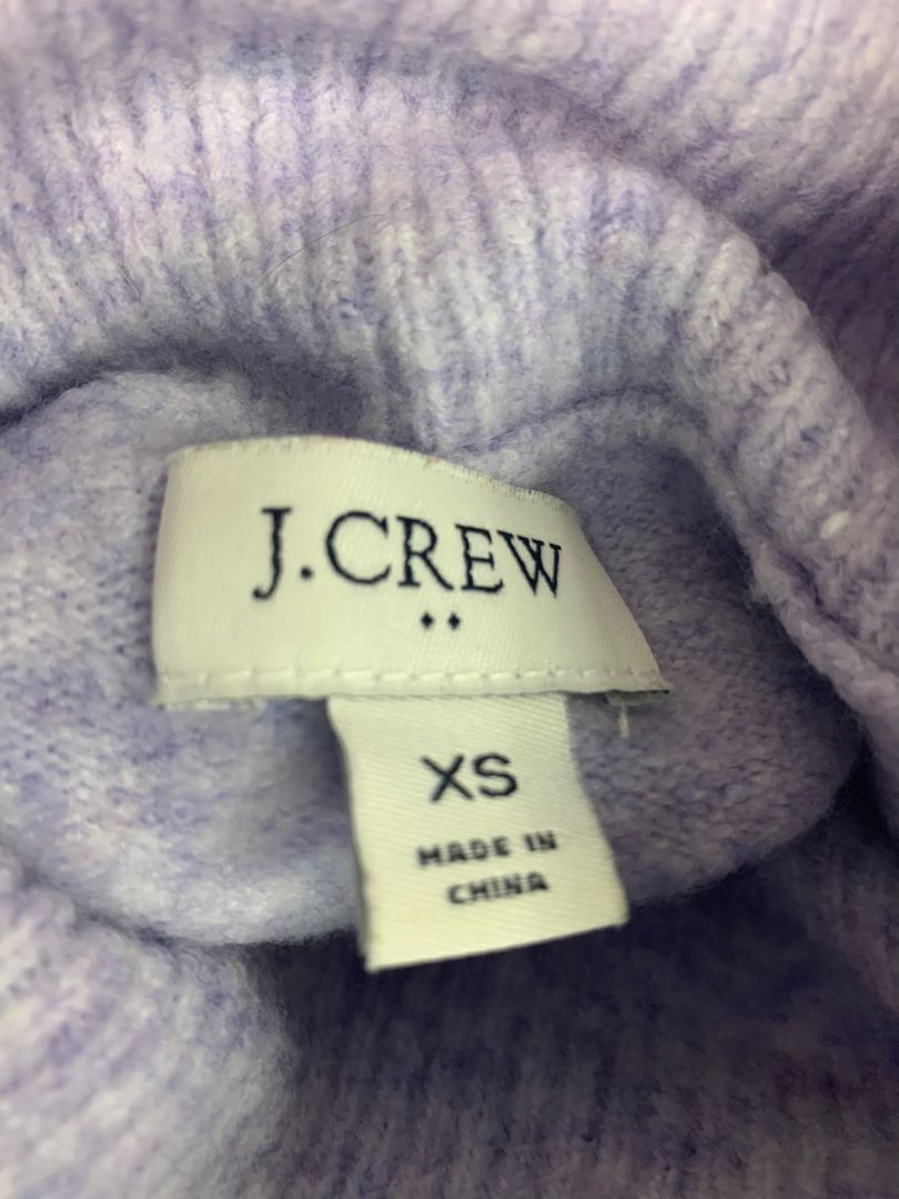 Size XS J.Crew Button Turtleneck Womens Extra Soft Yarn Lilac BC907