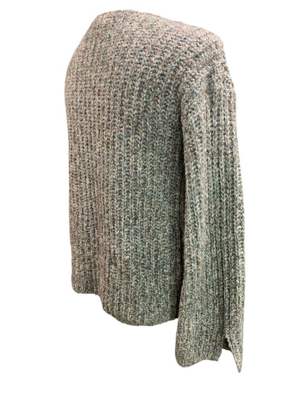 Size XS Loft Womens Chunky KNit Gray Multicolor Sweater Cotton Blend