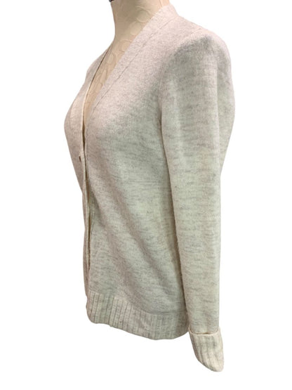 Size XS Loft Marled Cream Sweater Cardigan Womens V-Neck