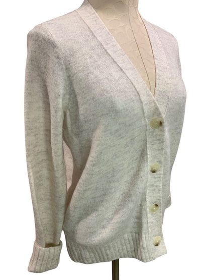 Size XS Loft Marled Cream Sweater Cardigan Womens V-Neck