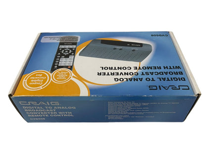 Craig Digital to Analog Broadcast Converter with Remote Control New Open Box CVD508