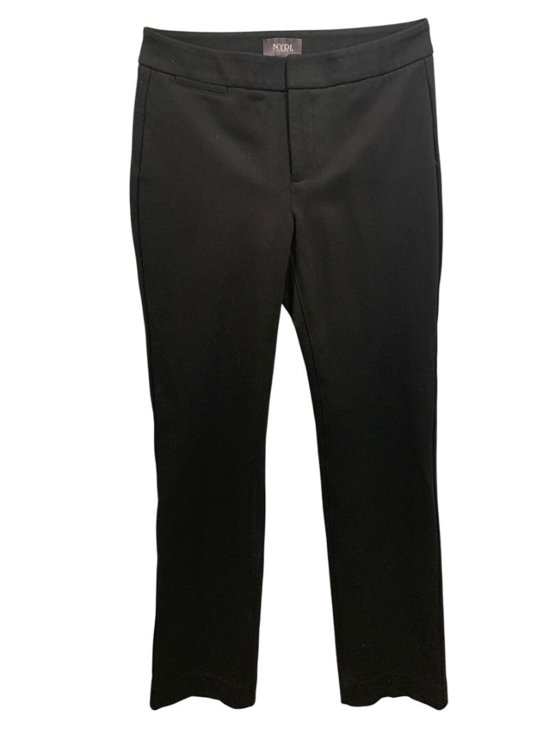 Size 0 NYDJ Lift x Tuck Technology Womens Black Pants Flare Leg