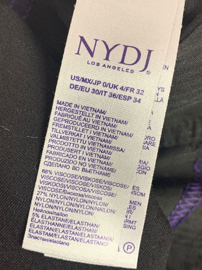 Size 0 NYDJ Lift x Tuck Technology Womens Black Pants Flare Leg