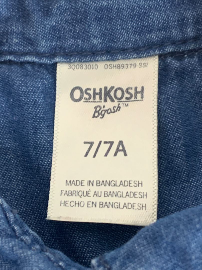 Size 7 (7A) OshKosh B'Gosh Girls Youth Tulle Denim Remix Dress