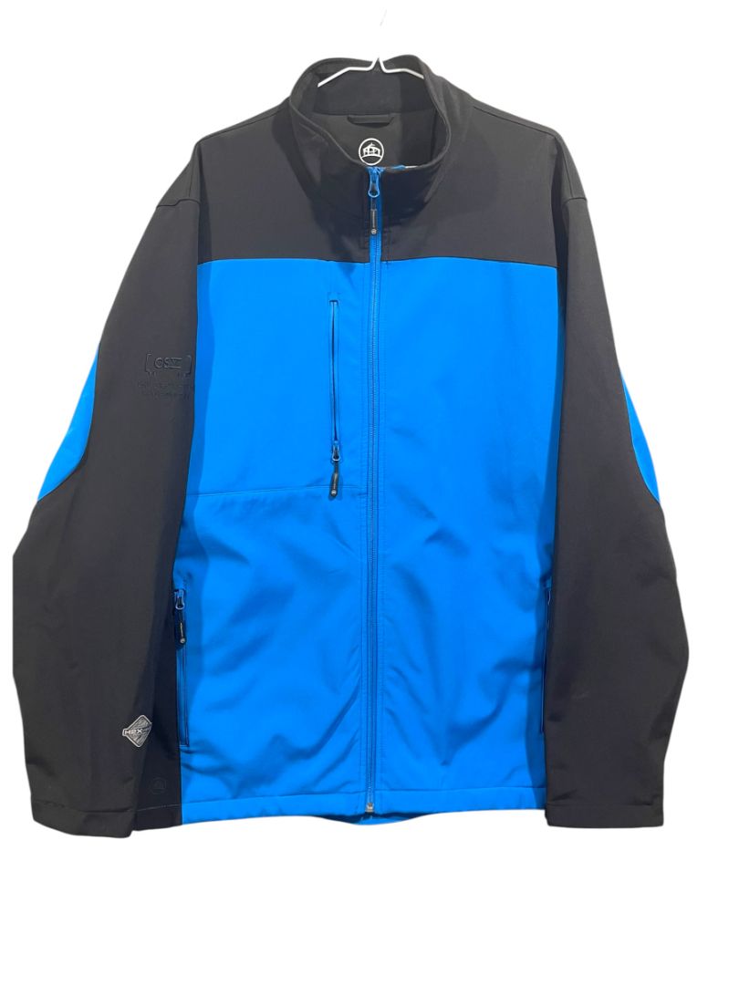 Size 2XL Stormtech Performance Mens Blue Black Fleece Lined Jacket Waterproof