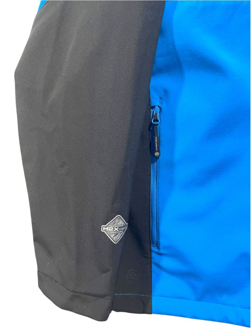 Size 2XL Stormtech Performance Mens Blue Black Fleece Lined Jacket Waterproof