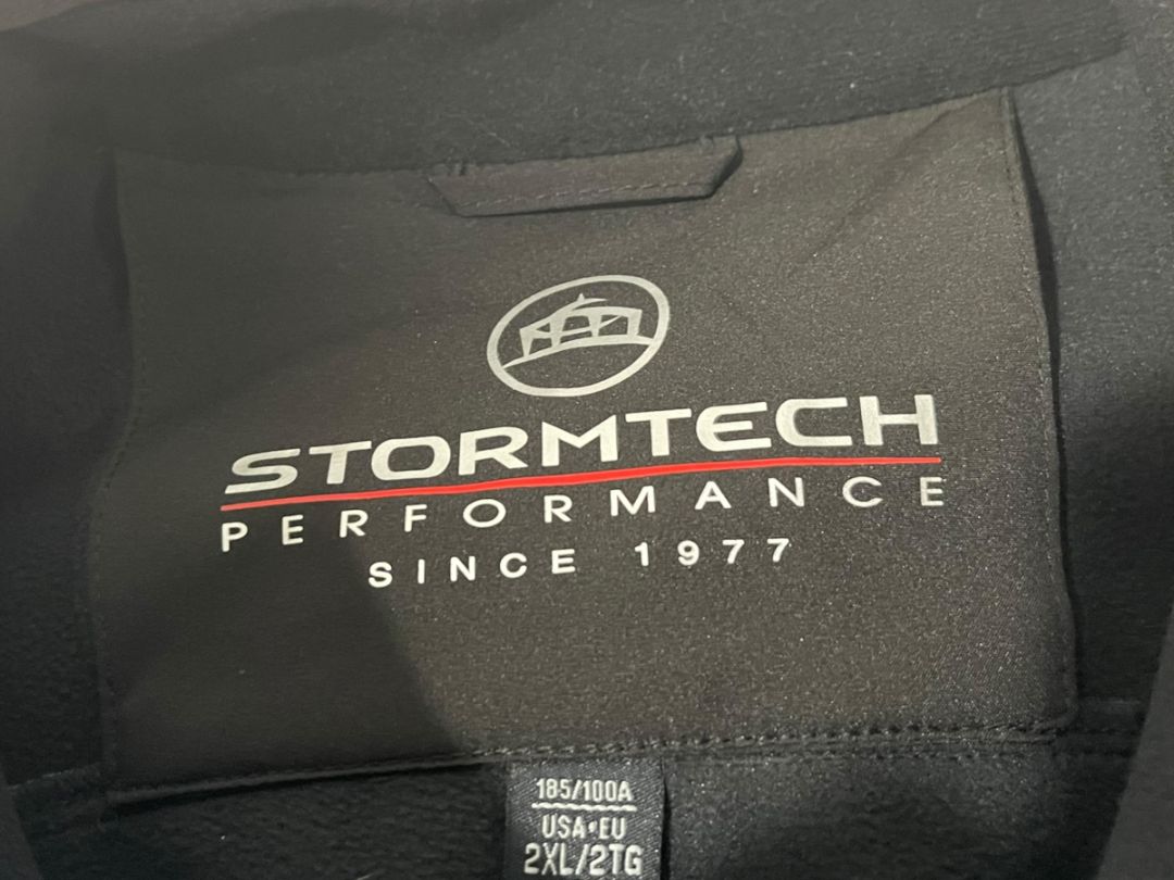 Size 2XL Stormtech Performance Mens Blue Black Fleece Lined Jacket Waterproof