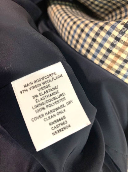 Size XL Nordstrom Signature Womens Sienna Check Moto Jacket Wool Blend