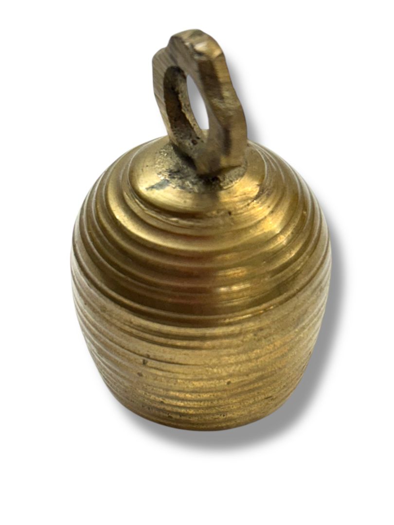Vintage Hanging Brass Bell Small 2"h Ringing Ornament