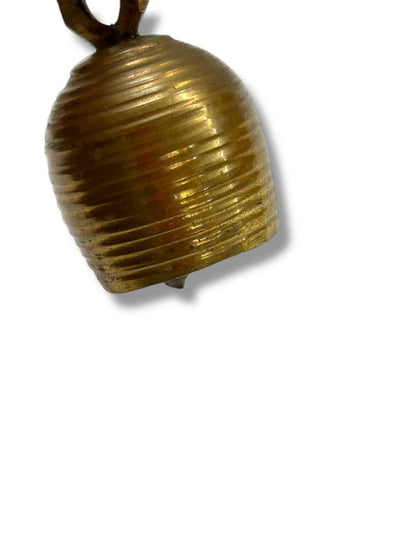 Vintage Hanging Brass Bell Small 2"h Ringing Ornament